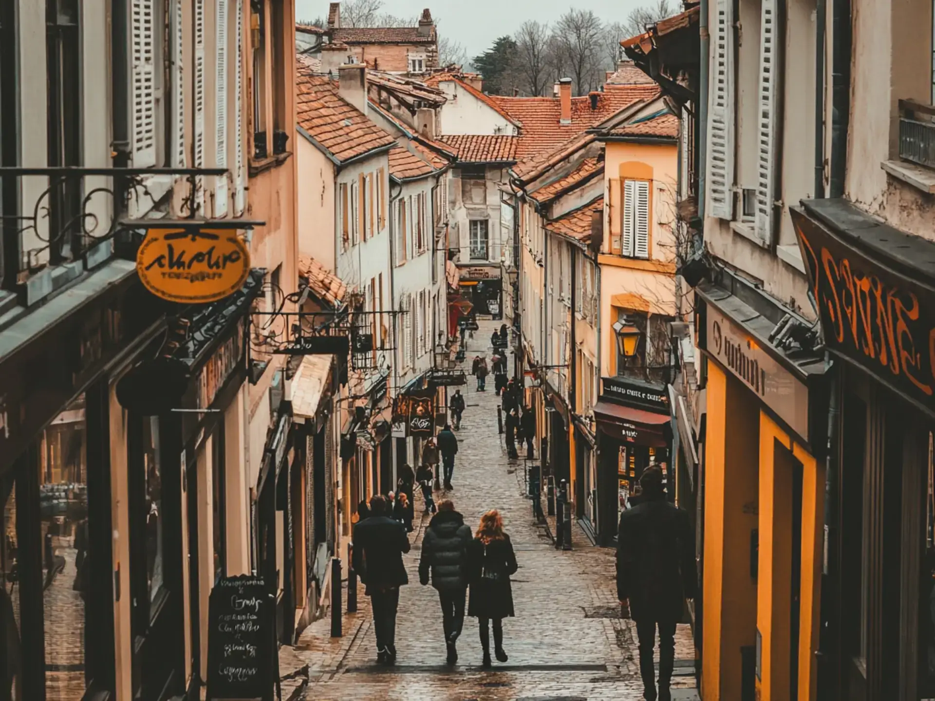 Romantic French street